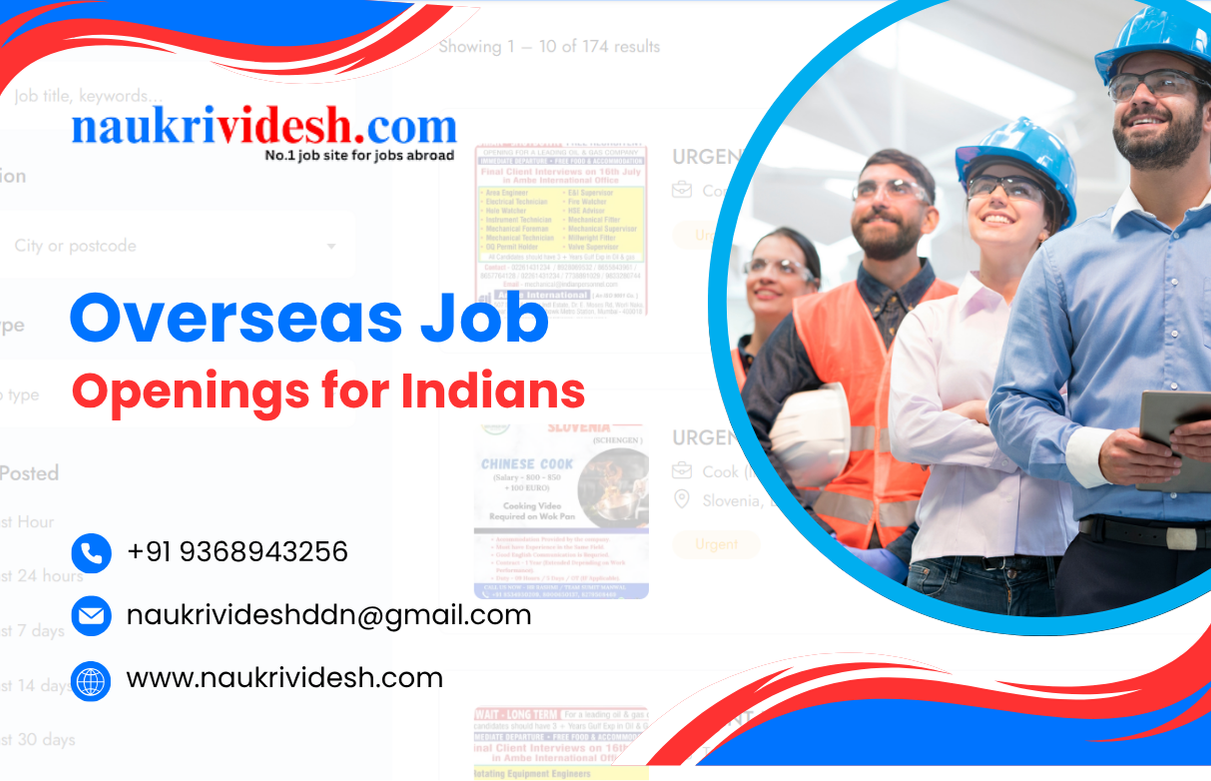 overseas job openings for Indians